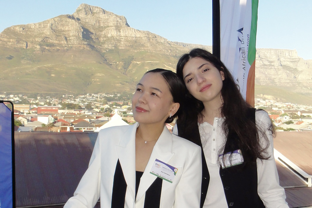 Networking with Summit participants in South Africa