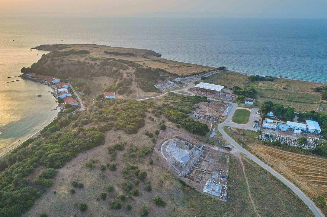 Ancient Parion, aerial view